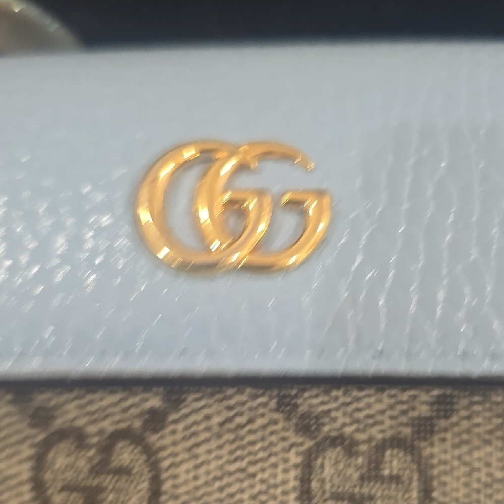 Gucci Blue and Tan Women's Key Wallet - Picture 4 of 5